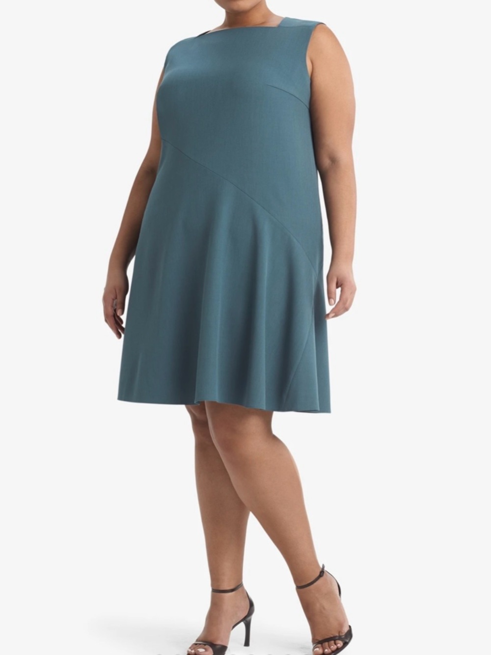 M.M. Lafleur Pauline A-Line Dress Women’s Plus Size +1 (1X) Sea Glass (Teal) NWT